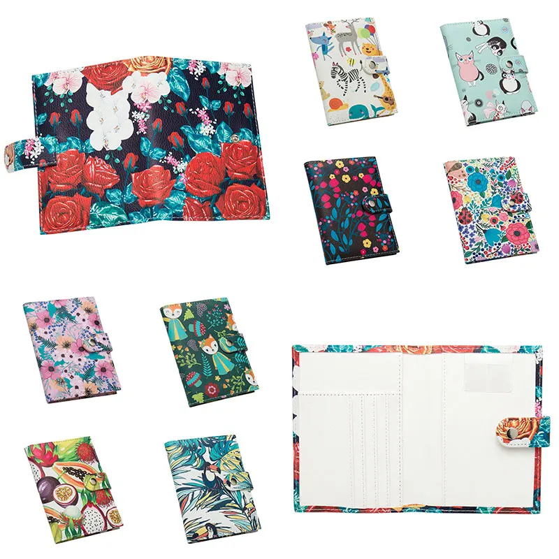 Passport Holder Ticket Organizer Bag Credit Card Clip Buckle Wallet Cover Protect Animals Cats | Багаж и сумки