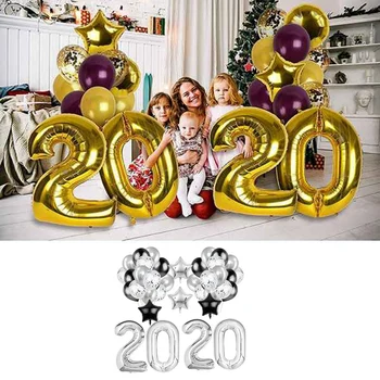 

2Sets 2020 Graduation Party Set Graduation Pull Flag Graduation Balloon Combination Graduation Decoration