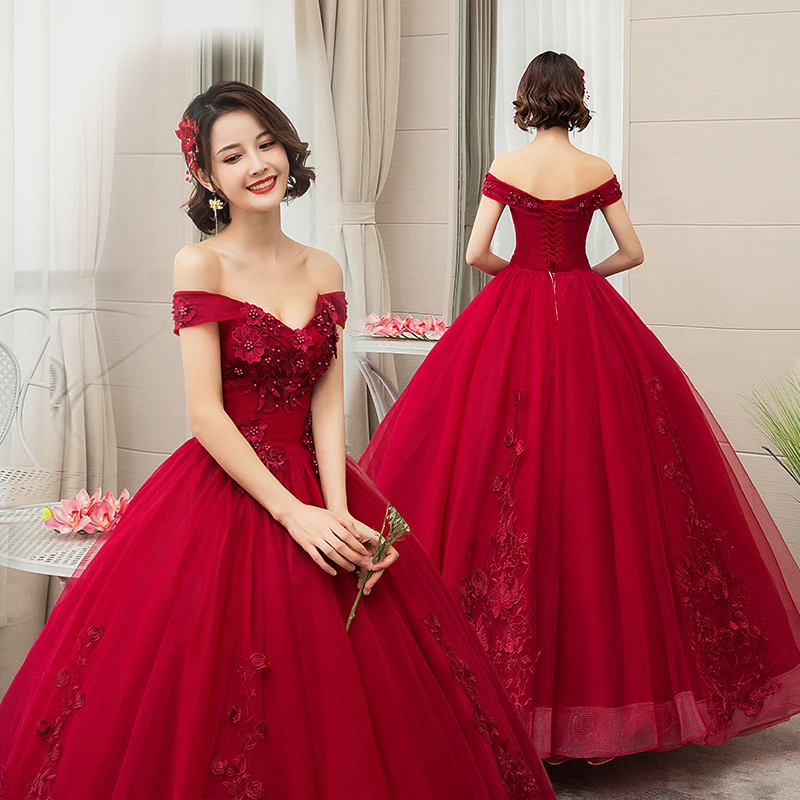 Gryffon Quinceanera платья Роскошные кружевные вечерние платья с открытыми плечами длина до пола бальное платье сладкий цветочный принт выпускного бала Quinceanera