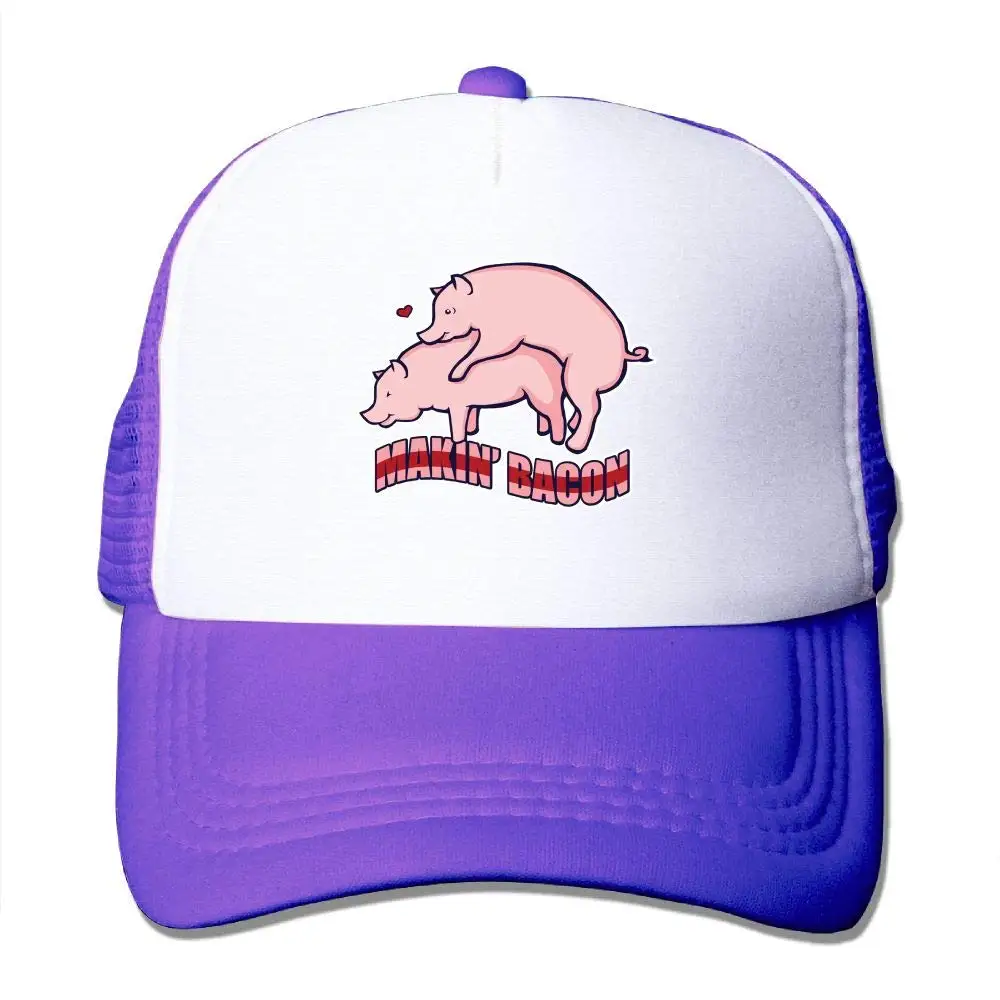 Мужчины/Женщины Makin' бекон свиньи в любви сетки Snapback шляпы регулируемый уличный рэпер шляпа