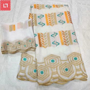 

2019 Swiss voile Lace Fabric 100% Cotton Embroidery High Quality Latest African French Cotton Laces Fabrics 5+2Yards/Lot