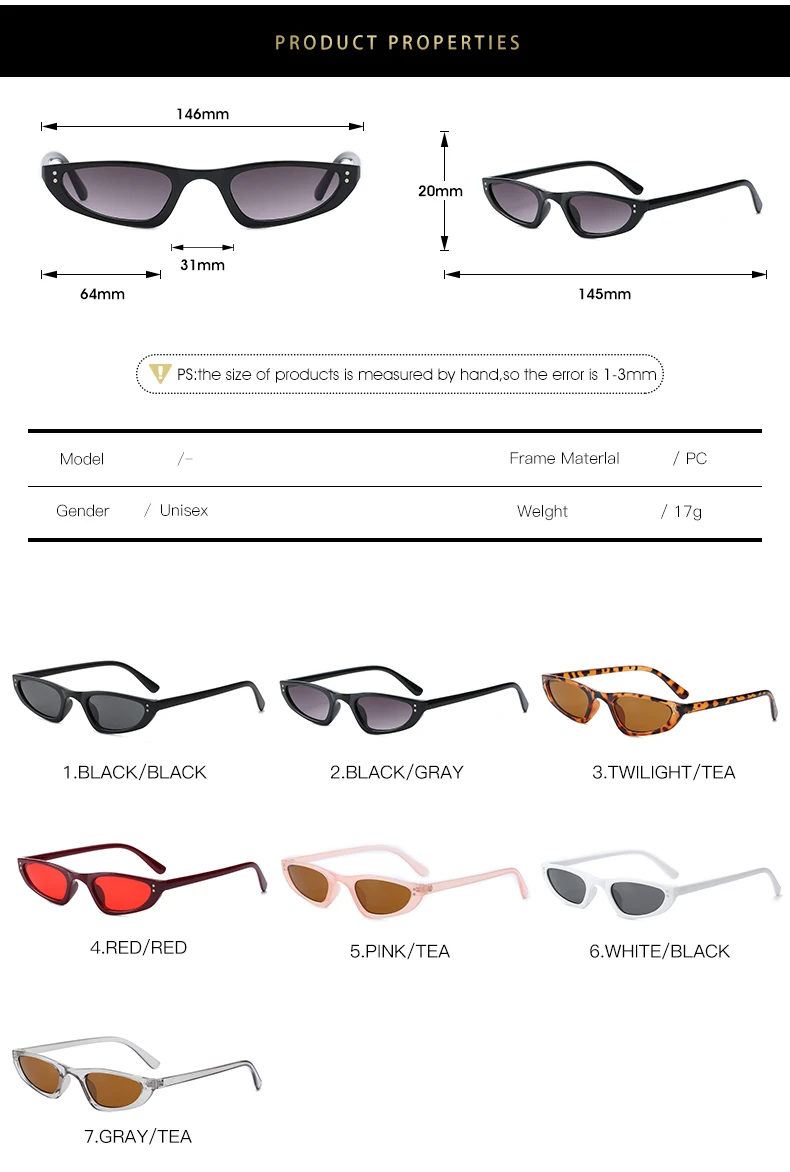 Маленькие солнцезащитные очки "кошачий глаз" для женщин, черные, красные очки, ретро оттенки для женщин, Lentes De Sol Mujer Oculos Feminino UV400