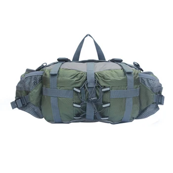 

Women Men With Buckle Nylon Travel Multipurpose Waist Bag Large Capacity Wear Resistant Waterproof Outdoor Hiking Solid Camping