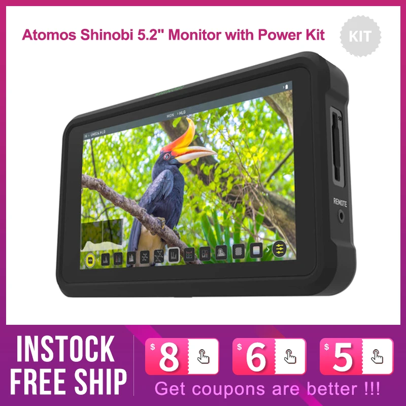 Монитор Atomos Shinobi 5 2 &quotHDMI с комплектом питания|Аксессуары для фотостудии| |