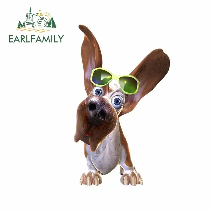 EARLFAMILY 13 см x 7 9 для эскизов татуировок фото собака ношение очков сделай сам