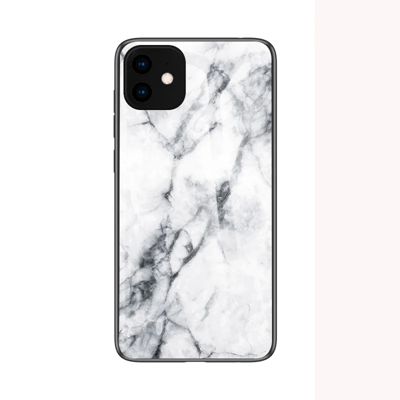 20 шт./лот мрамор Силикон+ стекло Дизайн чехол для iphone 6 7 8 X XR XS Max 6 7 8 plus 11Pro Max защитный чехол