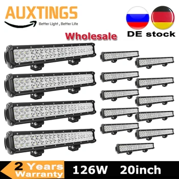 

1-14PCS 126w 20inch LED Light Bar Offroad Boat Car Tractor Truck 4x4 SUV ATV Driving Fog Lamp LED Bar Wholesale