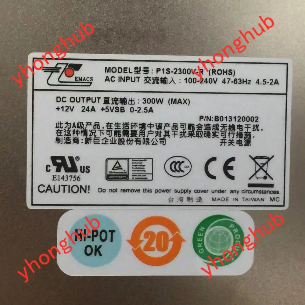 EMACS P1S 2300V R серверный блок питания 300 Вт PSU Sever компьютер|300w psu|server power supplypower computer |