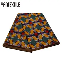 YANTEXTILE африканская ткань Анкара Настоящий Воск Принт 6 ярдов/шт Новая мода Tissu лоскутное Африканский принт полиэстер воск