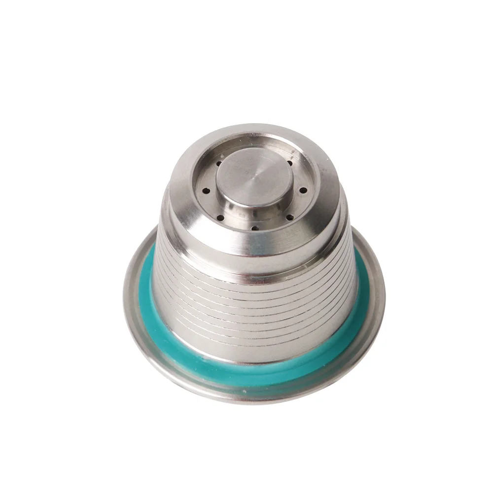 Coffee filter Stainless Steel Nespresso Reusable Capsule with Press coffee Stainless Tamper Refillable Coffee Capsules Pod 5