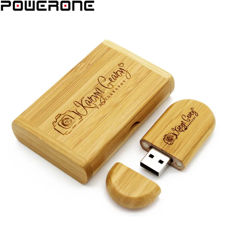 Usb флеш накопитель POWERONE деревянный с логотипом на заказ 4/16/32/64 ГБ|custom wooden usb|usb flash