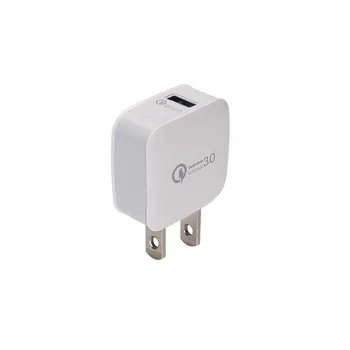 

10pc/lot Bread European regulatory mobile phone charger US plug head qc3.0 fast charge charger china post