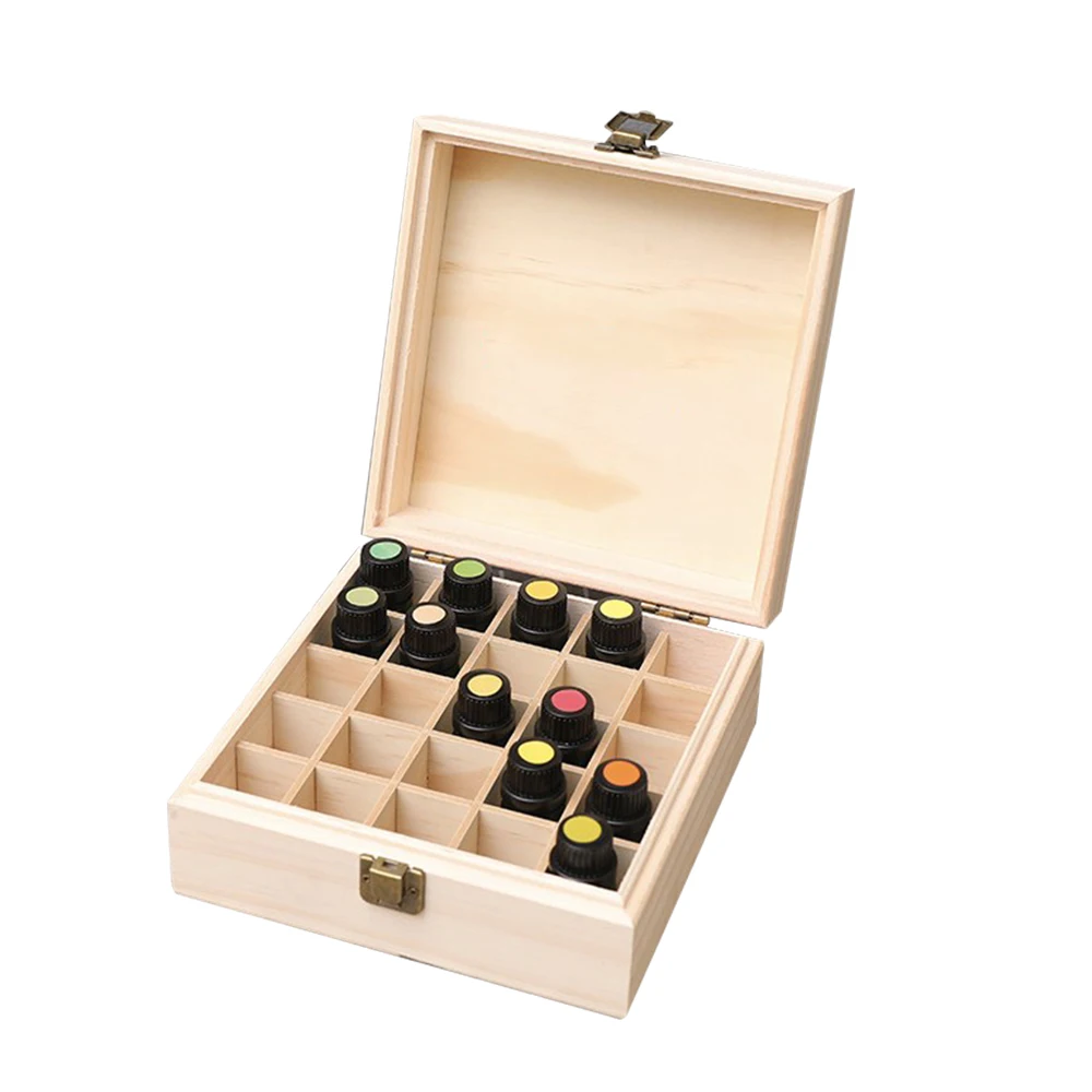Коробка для хранения эфирных масел из цельного дерева высококачественный чехол эфирное масло, Дисплей Органайзер
