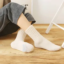 Женские осенне-зимние повседневные толстые теплые однотонные носки без пятки женские осенние зимние повседневные толстые теплые однотонные носки без пятки Y12.17