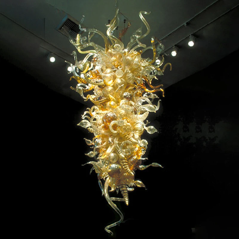

100% ручная выдувная долина Chihuly лампа светодиодный светильник тонко обработанная Европейская Хрустальная люстра