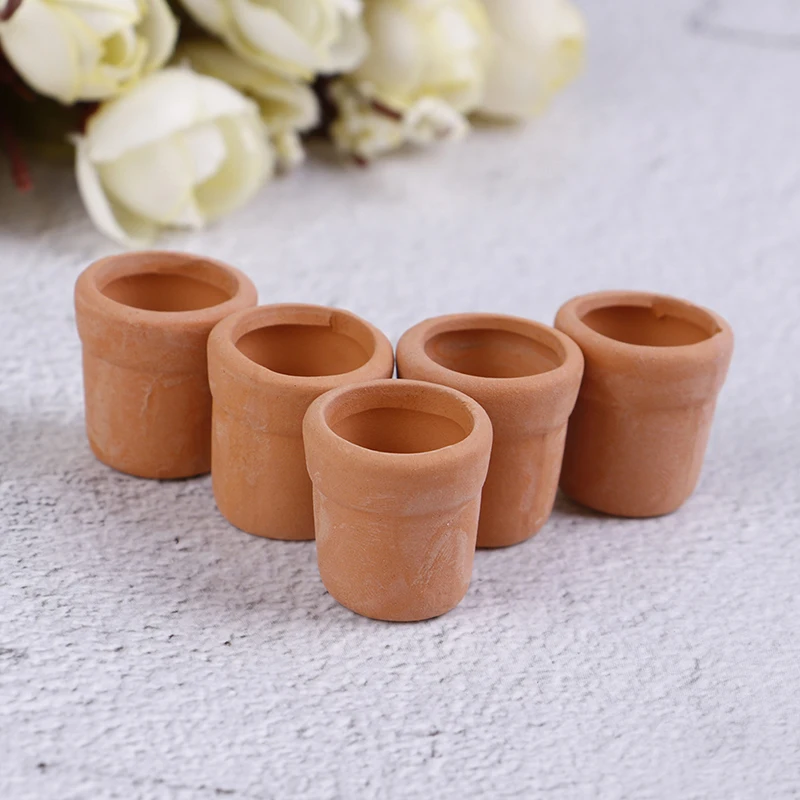 1 шт. маленький мини керамический горшок DIY ручной работы кукольный дом украшения для кухни 1:12 кукольный домик миниатюры Decora ваза