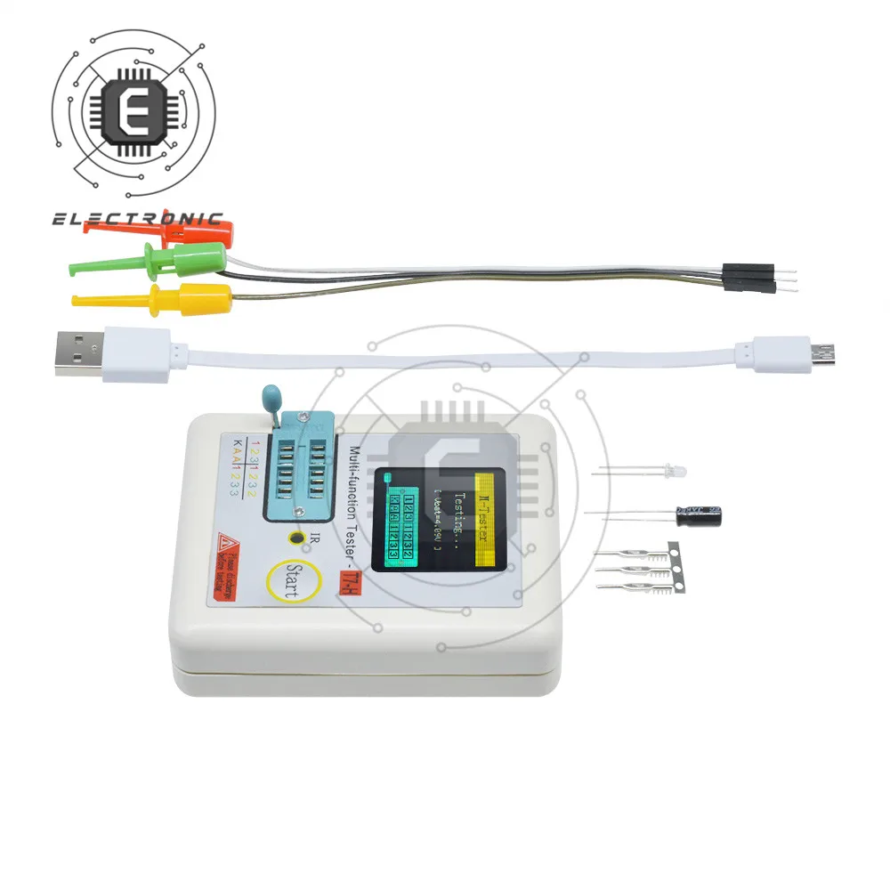 Transistor Tester TC-T7-H TCR-T7 LCR-TC1/TC2 Transistor Tester Multimeter Colorful Display For Diode Triode MOS/PNP/NPN Capacitor Resistor