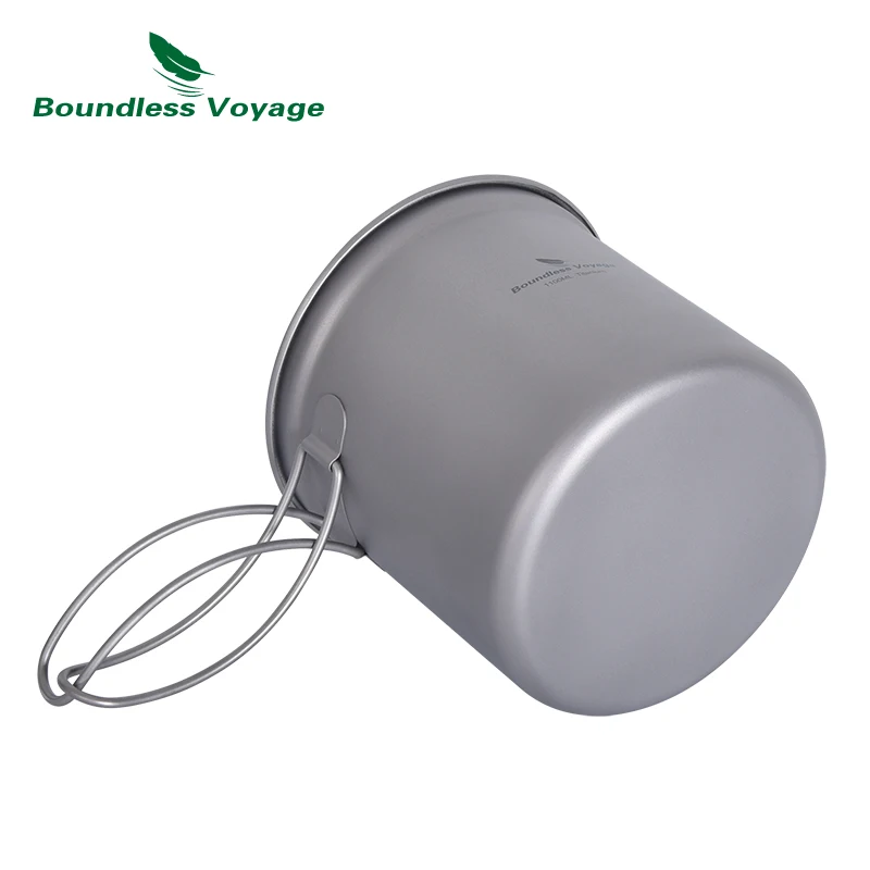 Camping Cookware Set Titanium Pot Pan Mug
