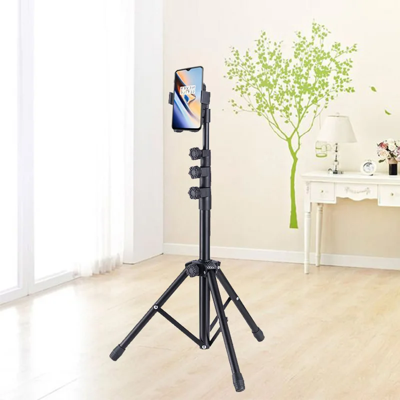 

Mobile Phone Live Tripod Selfie Holder Filming Photo Shoot Desktop Anchor Tablet Transcription Video Portable Triangular Rack
