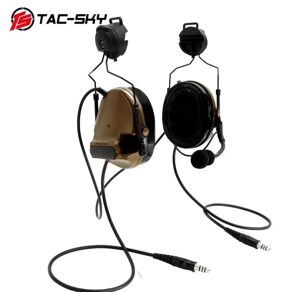 TAC SKY COMTAC тактическая подставка гарнитура comtac iii Двойная силиконовая для ушей шлем