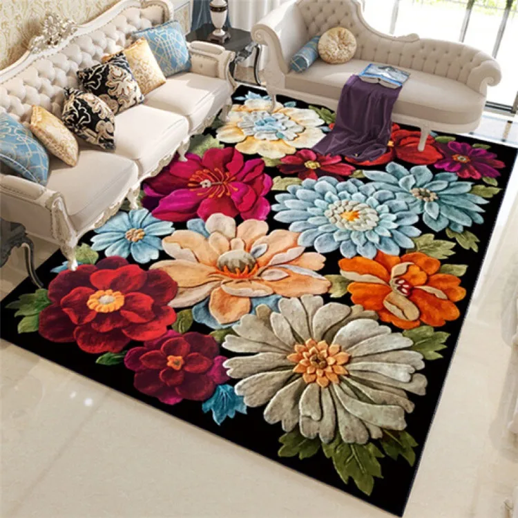 Details about   3D Flower View 7 Non Slip Rug Mat Room Mat Round Quality Elegant Photo Carpet US 
