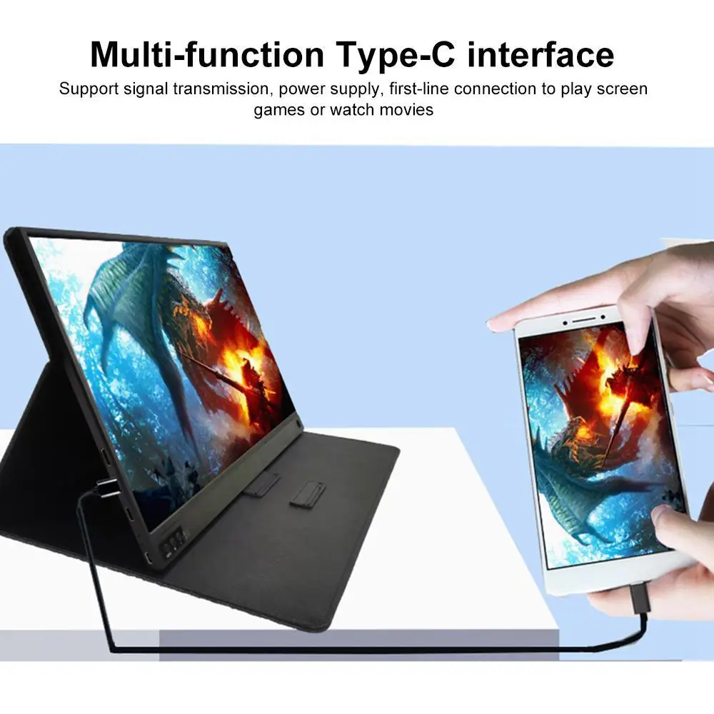 Eyoyo 15.6 ġ ޴  ġ ũ IPS ÷ Ʈ PC 1920x1080 HDMI Type-C LED   PS4/PS3/Xbox