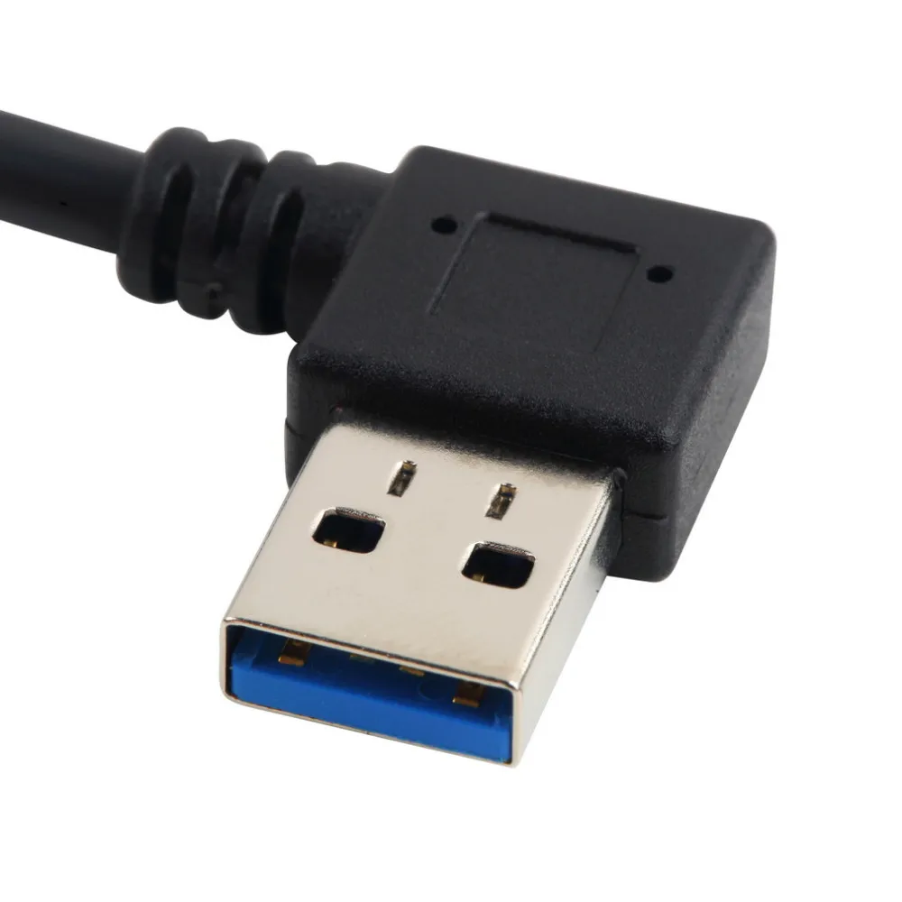 Удлинители USB 3,0 папа А-мама а 90 градусов шнуры питания и удлинители Удлинитель кабель синхронизации данных соединители адаптер