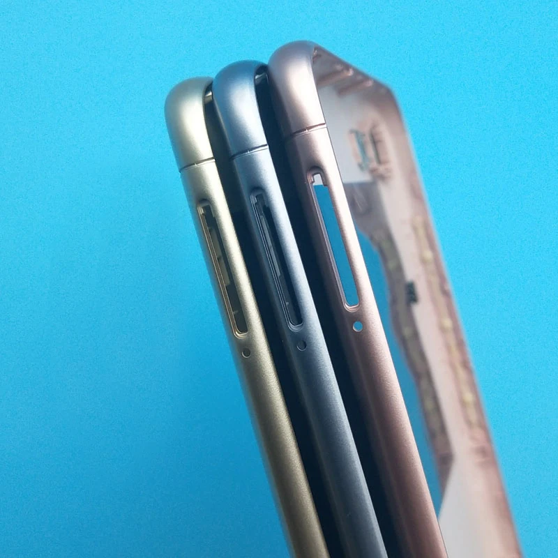 Single Card Side Keys+Lens Back Cover For Xiaomi Redmi 6A Back Housing Door Battery Cover For Xiaomi Redmi6 A Back Battery Cover