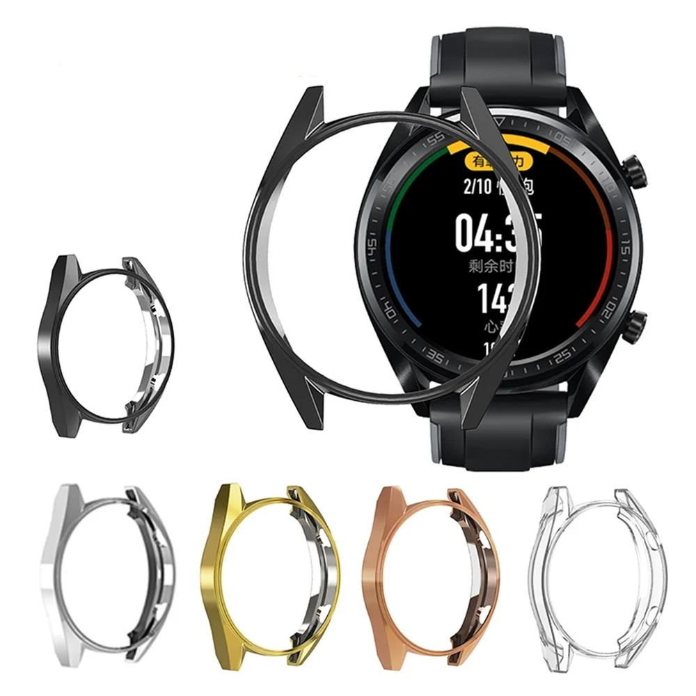 

For Huawei GT Smart Watch Protector TPU Luxury Slim Case Cover For Huawei Watch GT Case Frame Anti-fall Smartwatch Accessories