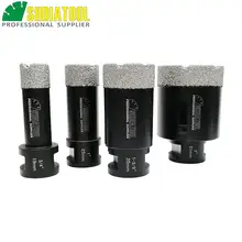 Best Price DIATOOL 4pcs/set Vacuum brazed diamond Dry drilling bits 5/8-11 connection porcelain tile granite marble stone Masonry brick Best Price DIATOOL 4pcs/set Vacuum brazed diamond Dry drilling bits 5/8-11 connection porcelain tile granite marble stone Masonry brick