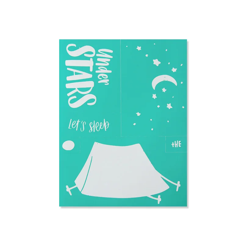 

8.5*11inch Stamps Self-Adhesive Silk Screen Stencils Mesh Transfers DIY Painting Home Decor