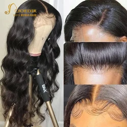 Joedir Body Wave Wig Transparent Lace Frontal Wigs T Part Remy Brazilian 28 Inch Long Wavy Body Wave Human Hair Wigs For Woman