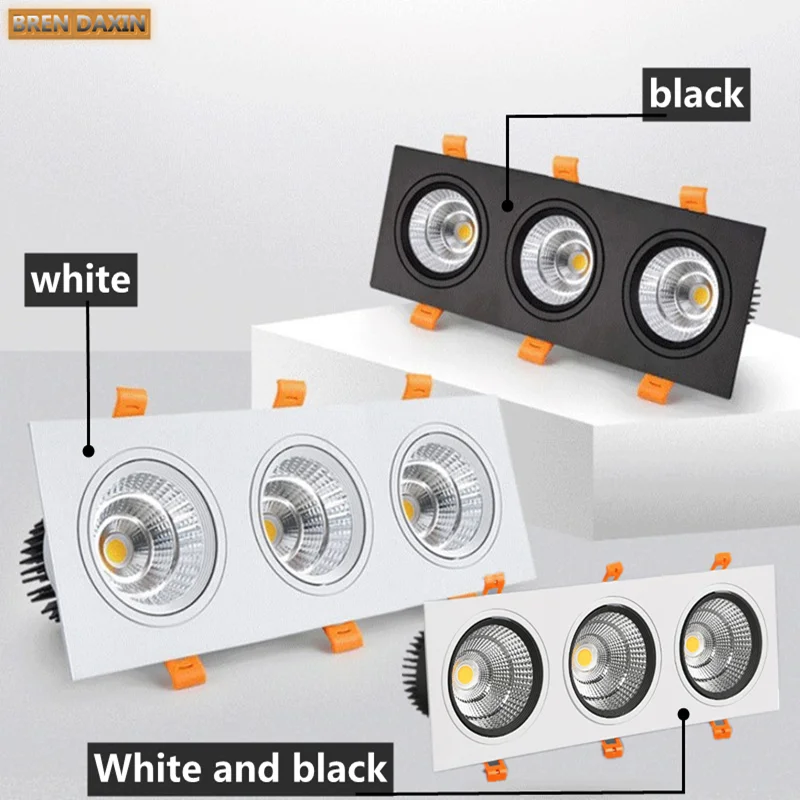Dimmable LED Down Light Shoot Light LED Ceiling Lamp AC220V Embedded Spot 14W 18W 24W Indoor Lighting led downlight recessed ceiling spotlight ceiling lamps