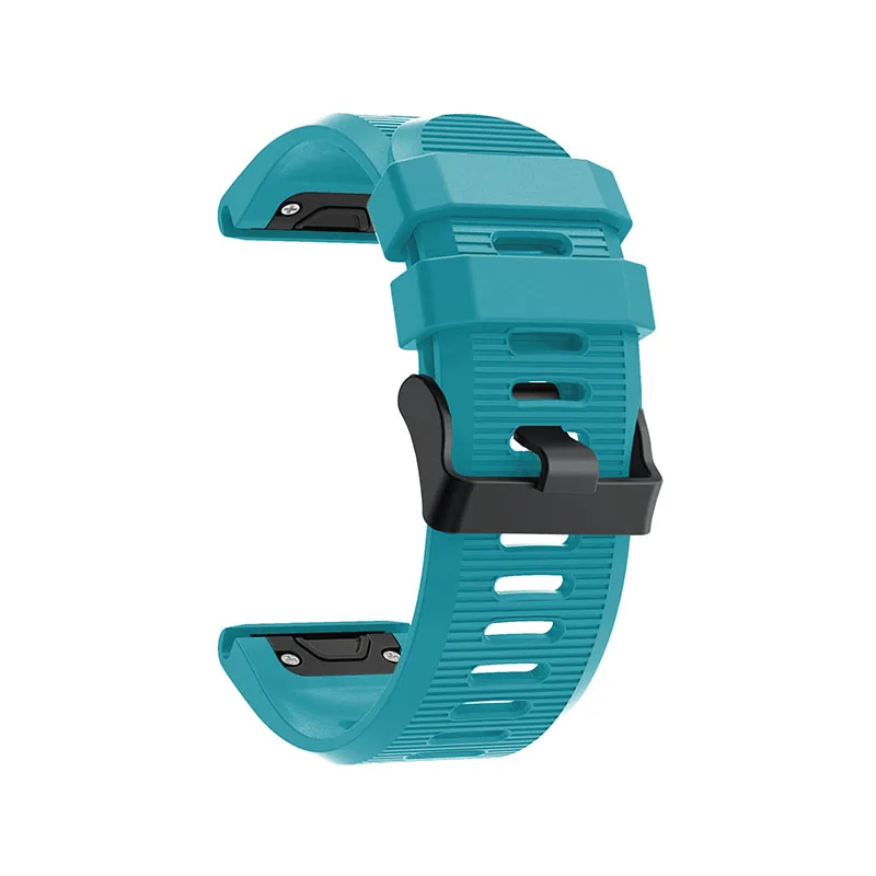 22 26 мм быстросъемный смарт-браслет easyFit для Forerunner 945 935 ремешок для часов Garmin Fenix 6X6 pro 5 5X 3HR силиконовый ремешок - Цвет: Sky Blue