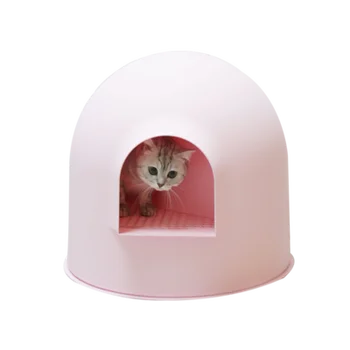 

H1 Enclosed Litter Box Single-layer Large Cat Toilet Leakproof Corridor Isolated Odor Anti-out Nontoxic Materials