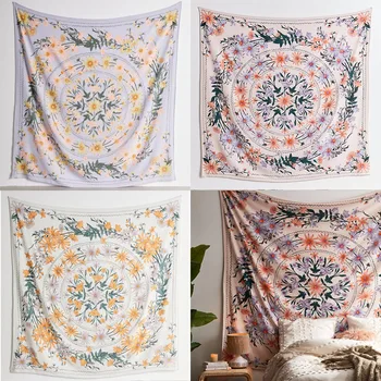 

4 Pattern Art Bohemia Style Bed Fabric Sofa Covering Cloth Classic Fashion Printing Decorative Blanket Tapestry Background Cloth