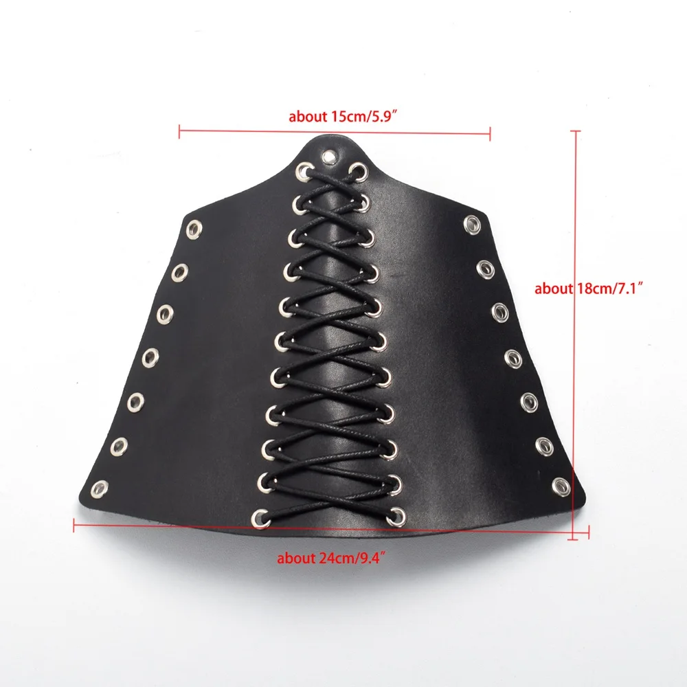 Medieval Men Leather Arm Armor Cuffs Cosplay Props