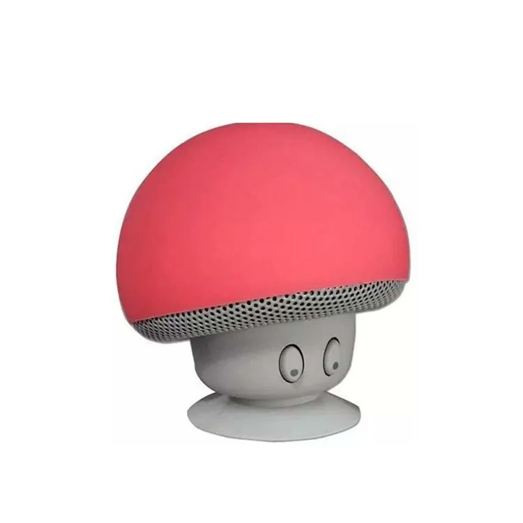 Красный Fviyi мультфильм гриб беспроводной Bluetooth колонки с присоской водонепроницаемый сабвуферный мини-динамик аудио портативный blutooth динамик - Цвет: Красный