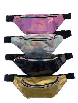 

Girls Waist bag Fanny Pack for Women Phone Chest Belt Bag Fashion Designer Glitter Purse Travel Pouch One shoulder Diagonal