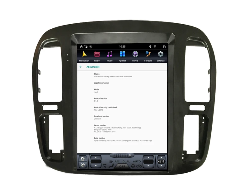 Вертикальный ips экран Автомобильный Радио плеер для Toyota Land Cruiser 1999-2002 gps навигация tesla головное устройство Android 8,1 Автомобильный мультимедийный