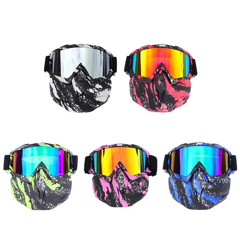 Men Women Ski Snowboard Mask Winter Snowmobile Ski Goggles Windproof Skiing Glass Motocross Sunglasses
