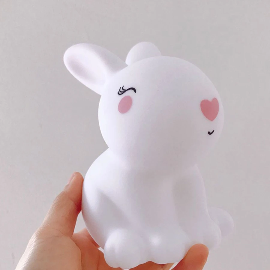 Сенсорный цветной светодиодный ночник с кошкой силиконовая 3d настольная лампа