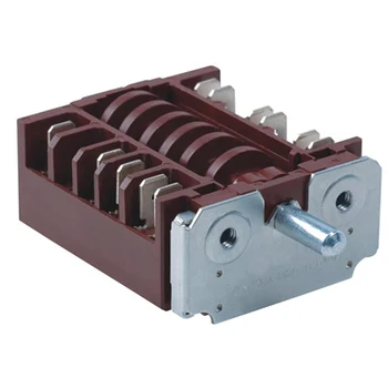 Black 360 degree rotary Electrical Heater Power Knob Switch 20A 16A 250V gear switch Multi range stove oven switch RT345-1A