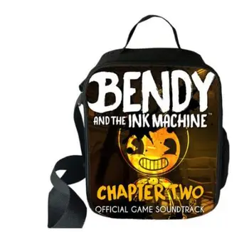 

Bendy and The Ink Machine Cooler Lunch Bag Cartoon Girls Portable Thermal Food Picnic Bags for School Kids Boys Lunch Box Tote