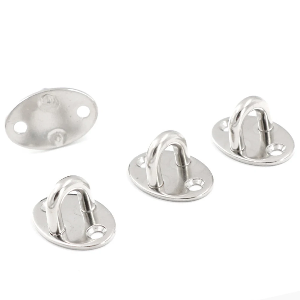 Hook Ceiling Swing Eye Plate U Ring Staple Boat Wall Mounted Holder Pad Suspension Brackets Marineloop Chair Hanging Kit wall mount hooks self adhesive hooks multi purpose hooks adhesive wall hook wall holder suction cup hook metal hook