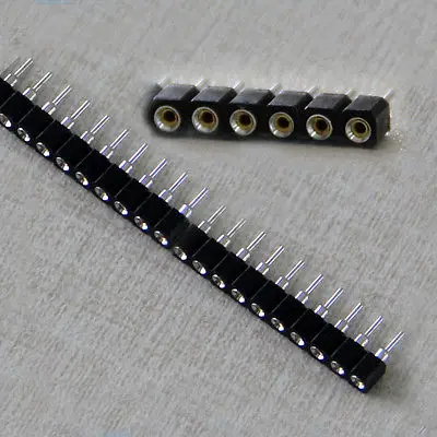 

DHL/EMS 500PCS Round Pin Header 40 Pin 2.54 mm Single Row Connectors for PCB Programmer -A8