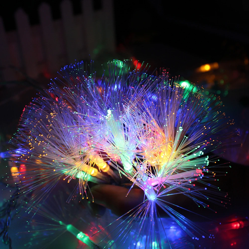 10m 100 Led Fiber Optic String Light Garland Twinkle Fairy Light Christmas Wedding Party Holiday Decoration Lamp 220v Eu Plug Fiber Optic String Lights Twinkle Lightsstring Lights Aliexpress