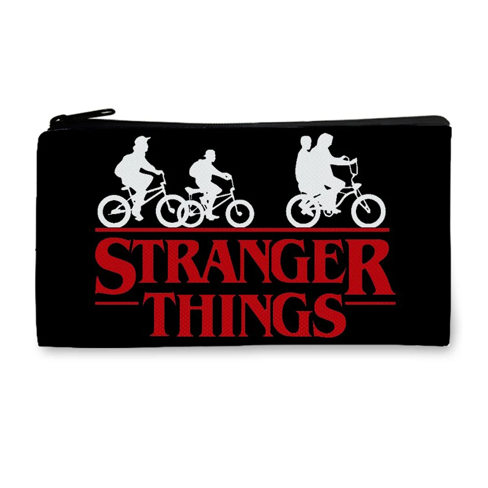 Странные Вещи пеналы унисекс холщовые Кошельки для монет Мобильная Сумка