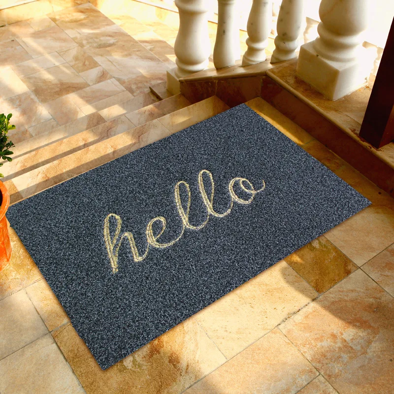 Hello Cursive Script Door Mat