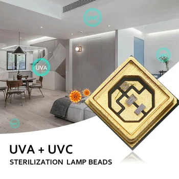 

UV Sterilizer Disinfection Light Bulb Led Chip Lamp Beads 3535 UVA UVC 254nm 365nm Germicidal Ultraviolet Bactericidal UV Lamps